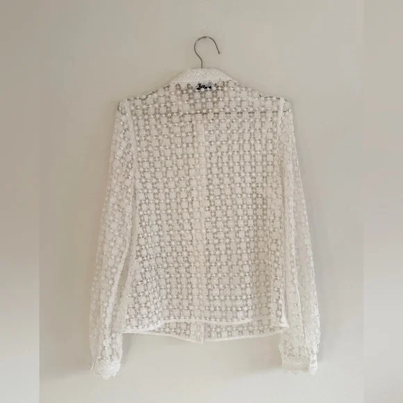 White Lace Blouse - Picture 3 of 5